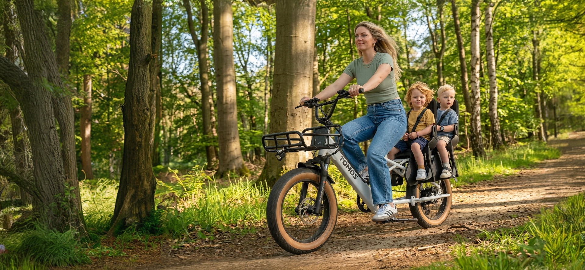 One bike for you and the kids.