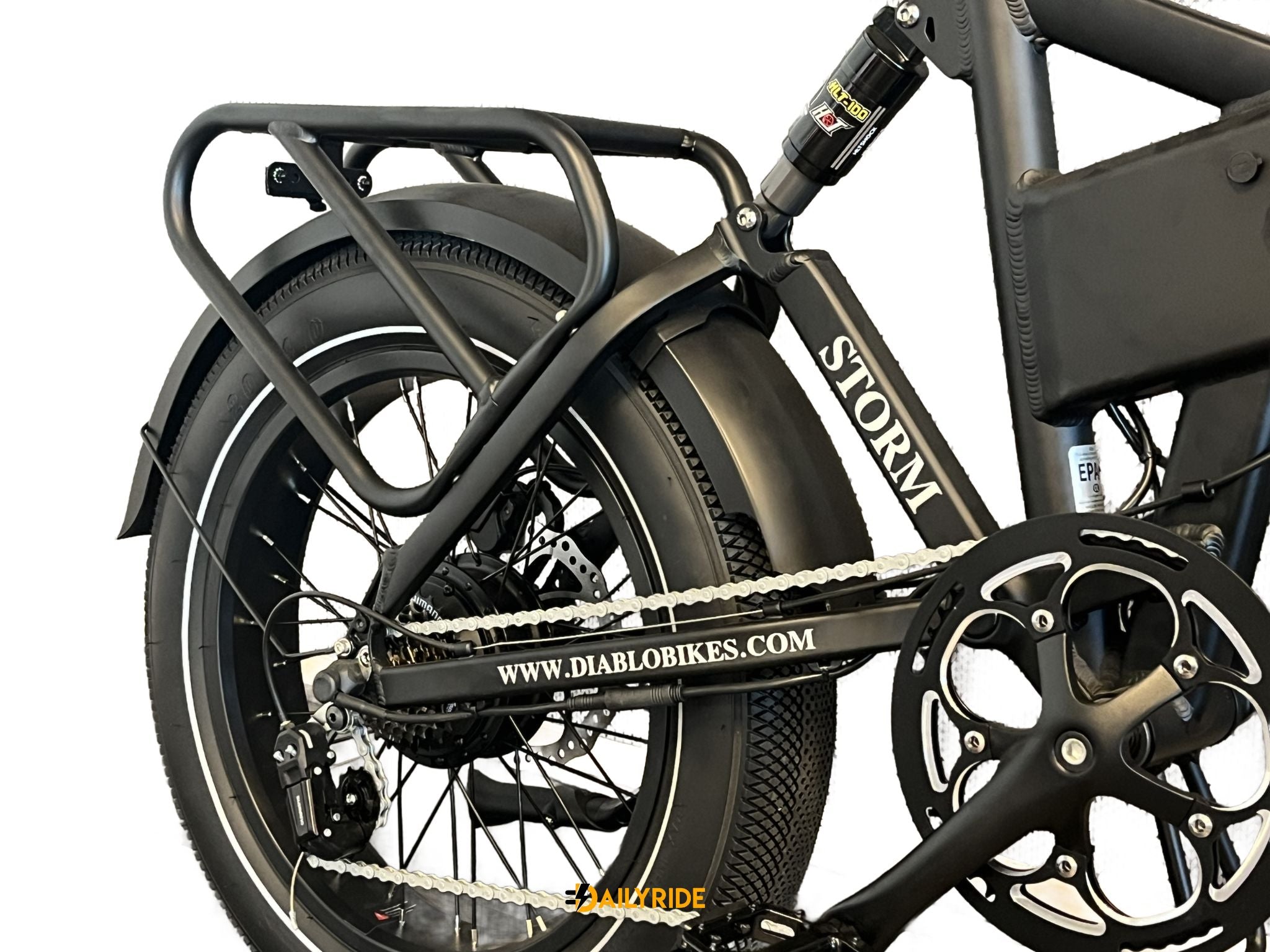 Diablo Storm - Vouwfiets - Mat Zwart