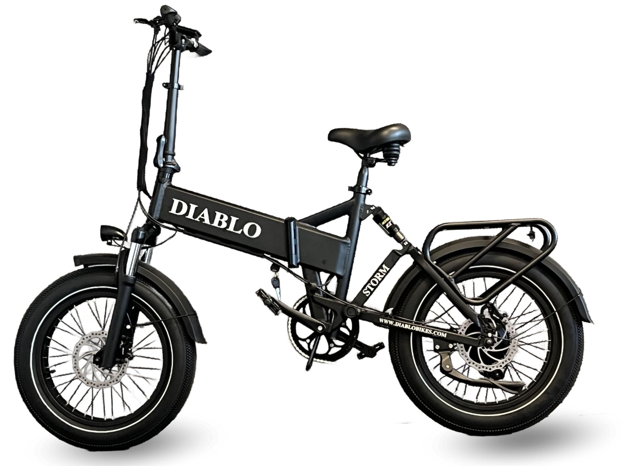 Diablo Storm - Vouwfiets - Mat Zwart