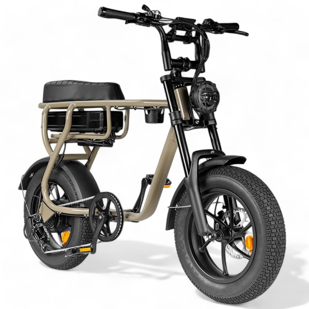 Kinder Fatbike EB16 | Bruin | Hydraulische remmen