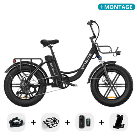 Engwe L20 - Fatbike - Zwart