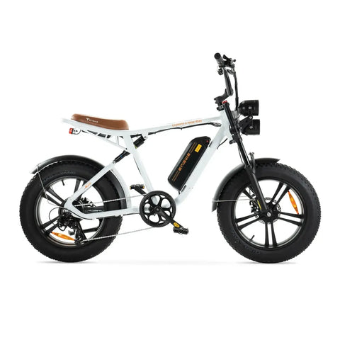 ENGWE M20 - Fatbike - Wit + Alarmsysteem + Telefoonhouder