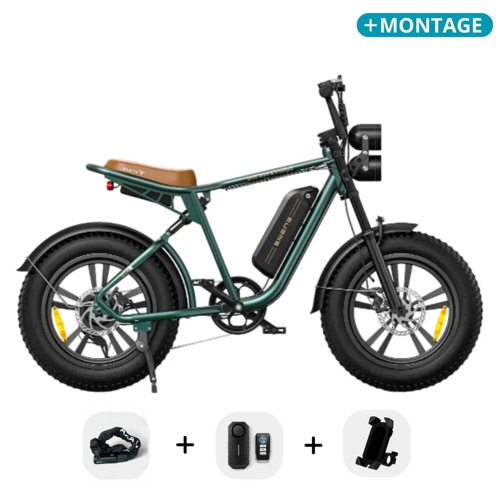 ENGWE M20 - Fatbike - Groen +  Alarmsysteem + Telefoonhouder