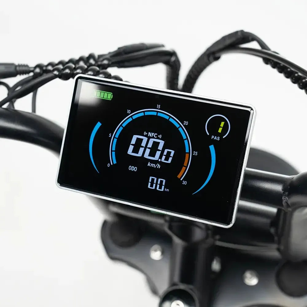 OUXI C80 - Fatbike - Zwart