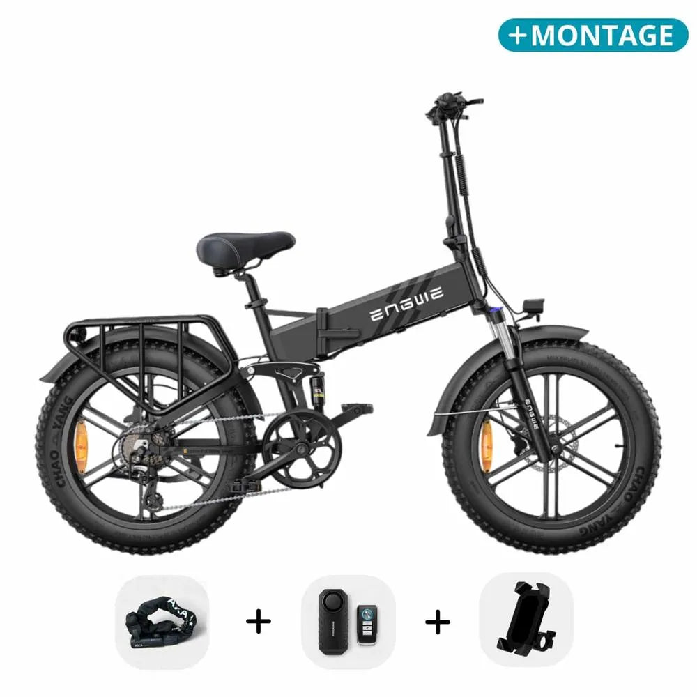 Engwe Engine Pro 2.0 - Elektrische Vouwfiets - Zwart